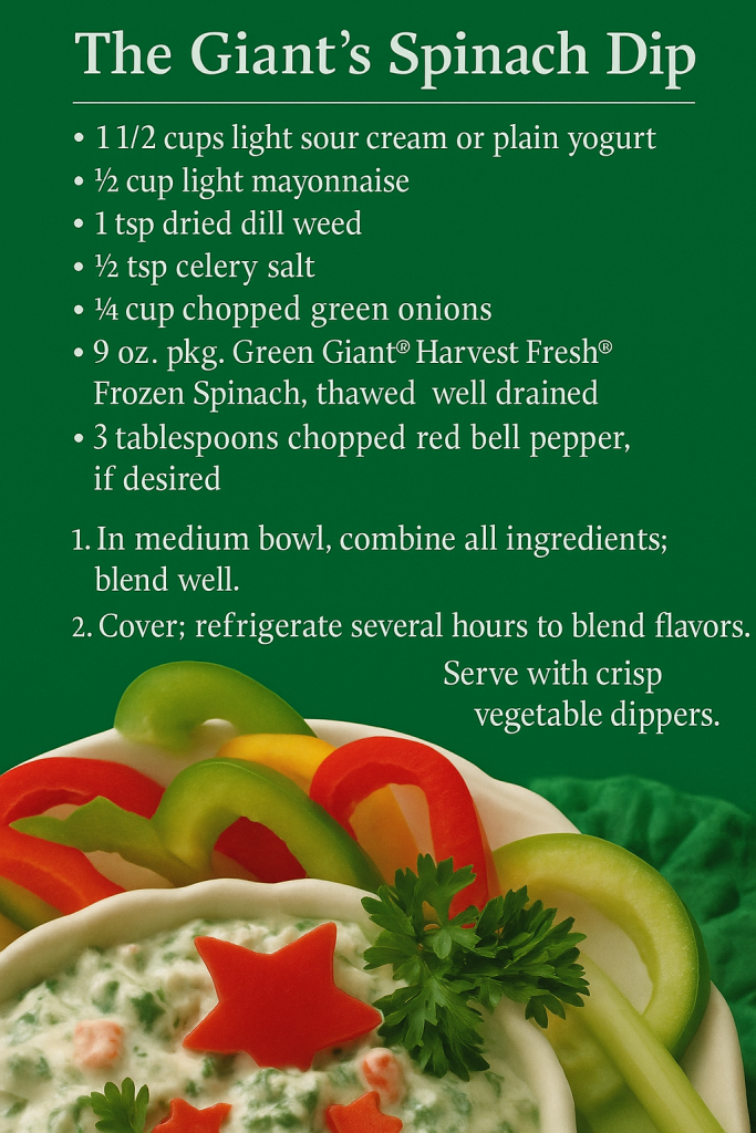 The Giantās Spinach Dip