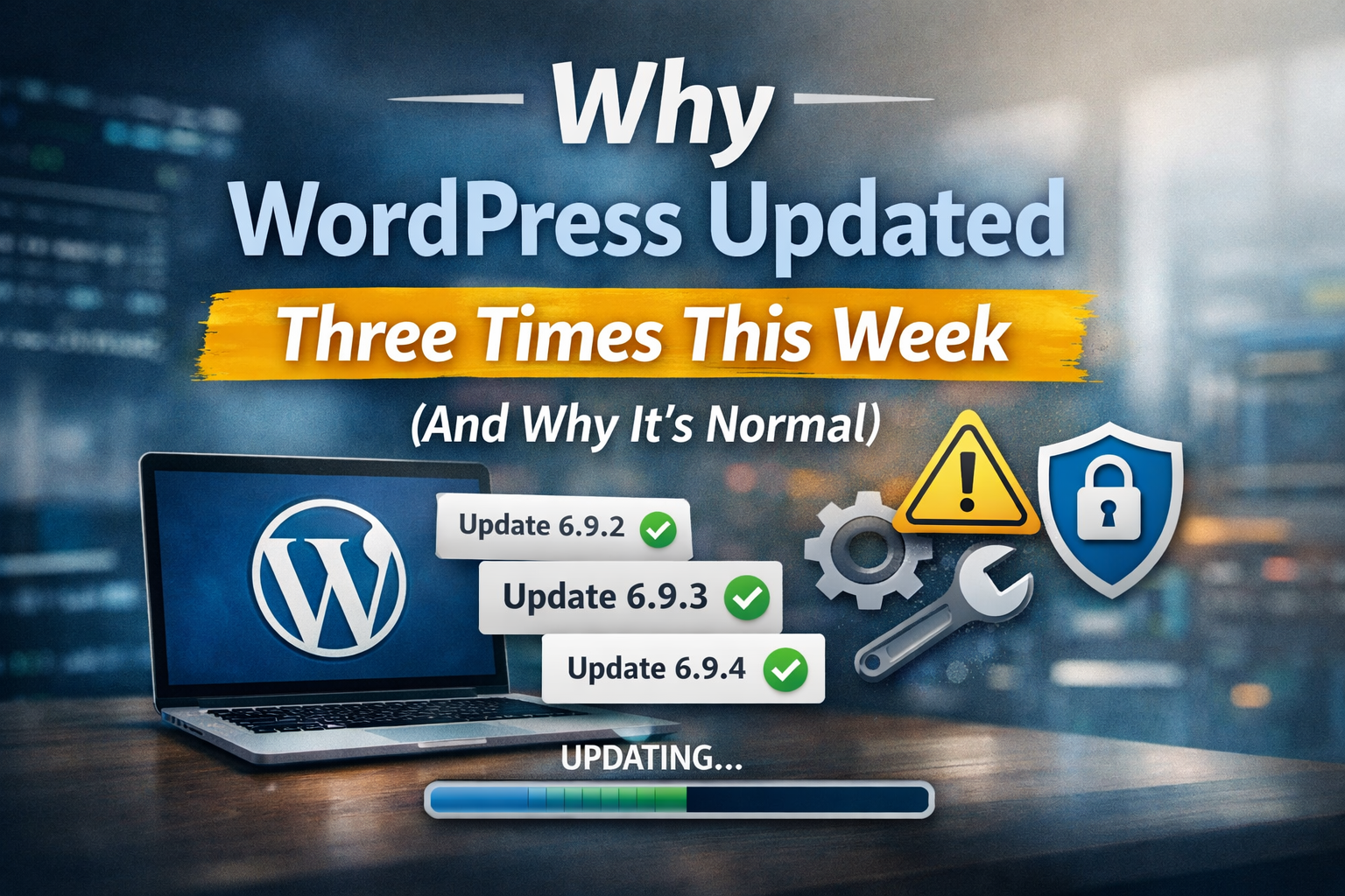Why WordPress Updated Three Times This Week (And Why It’s Normal)